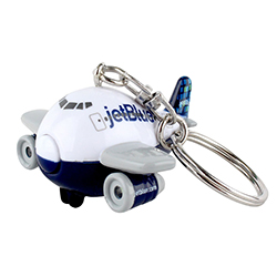 JETBLUE KEYCHAIN WITH LIGHT AND SOUND