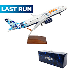 A320 JETBLUE FOR GOOD LIVERY 1:100 SCALE MODEL